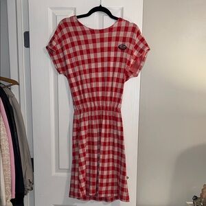 Bobo Choses Vintage Red Gingham Midi Dress